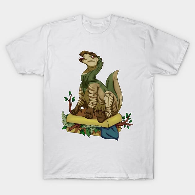 Traveling Dinosaur T-Shirt by SakuraDragon